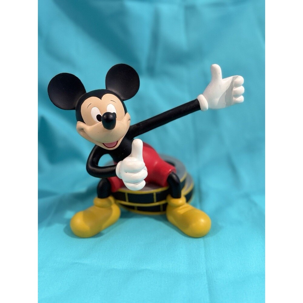 Disney Mickey Mouse Sitting on Film Reel Figurine Picture Frame 4x6 Photo Holder
